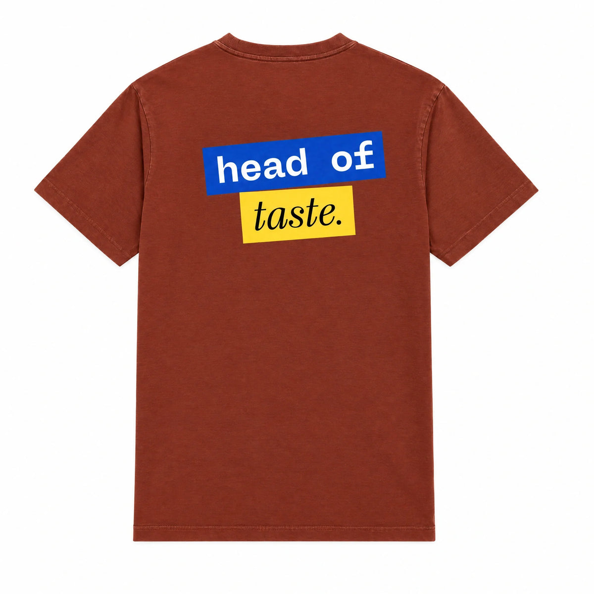 Head of Taste Shirt Braunrot · Rückenansicht